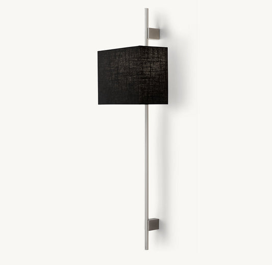 VELA ROUND BAR SCONCE - RECTANGULAR SHADE