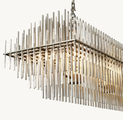 EMILE RECTANGULAR CHANDELIER 54"