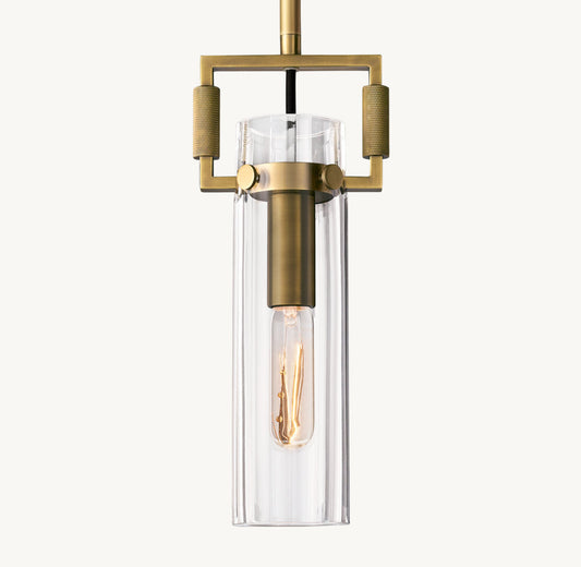 MACHINIST GLASS CYLINDER PENDANT
