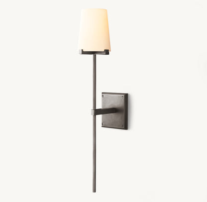 PAUILLAC FABRIC SHADE TORCH SCONCE