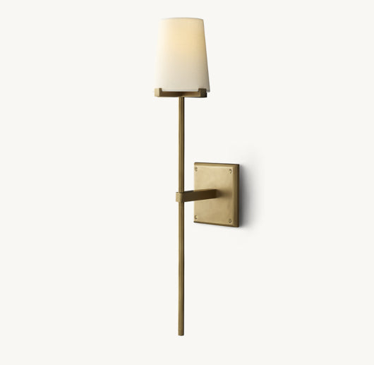 PAUILLAC FABRIC SHADE TORCH SCONCE