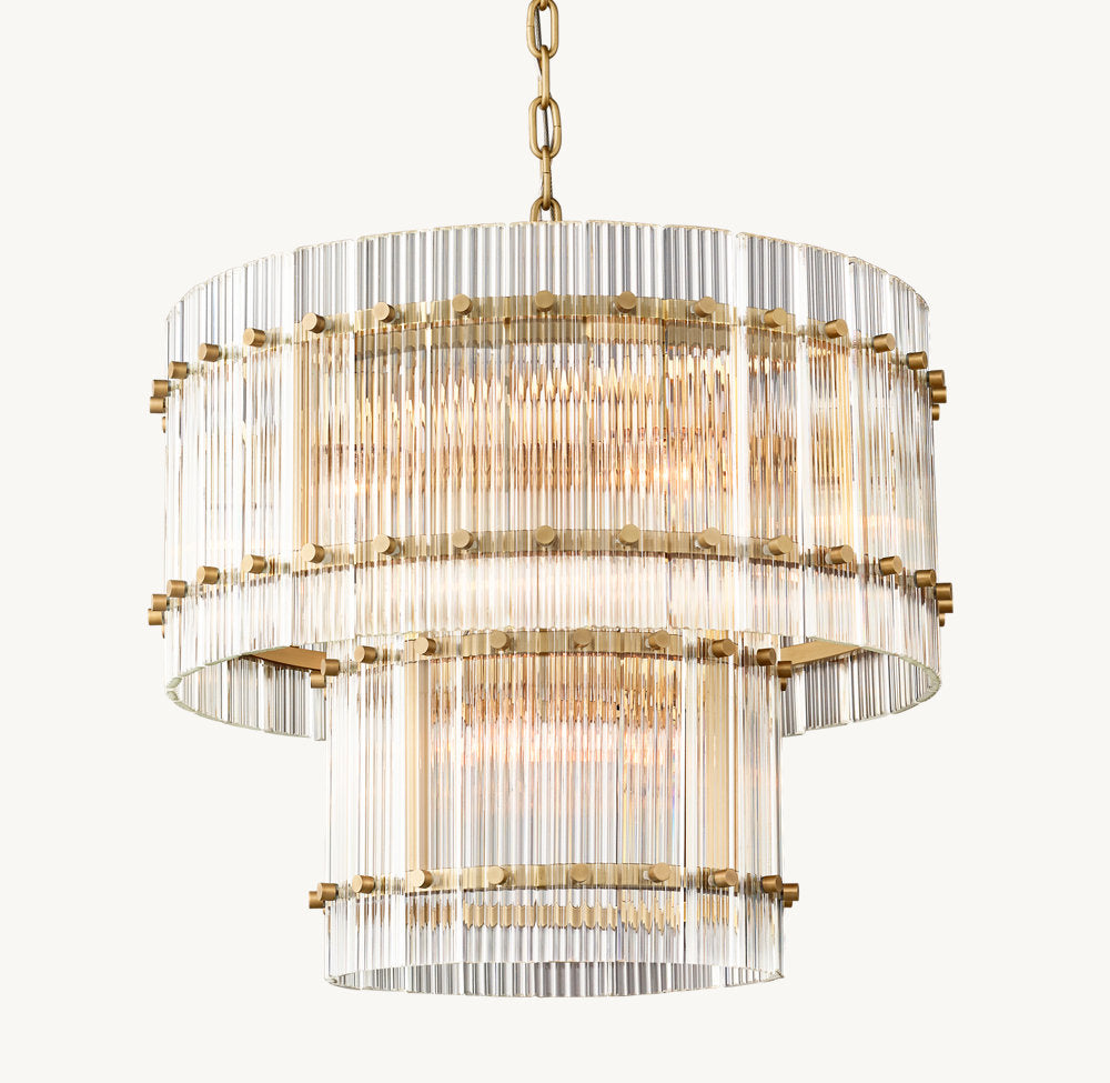 SAN MARCO TWO-TIER ROUND CHANDELIER 22"