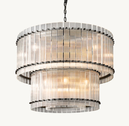 SAN MARCO TWO-TIER ROUND CHANDELIER 37"