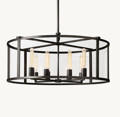 BECKMAN ROUND CHANDELIER 33"