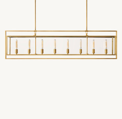 BECKMAN RECTANGULAR CHANDELIER 72"