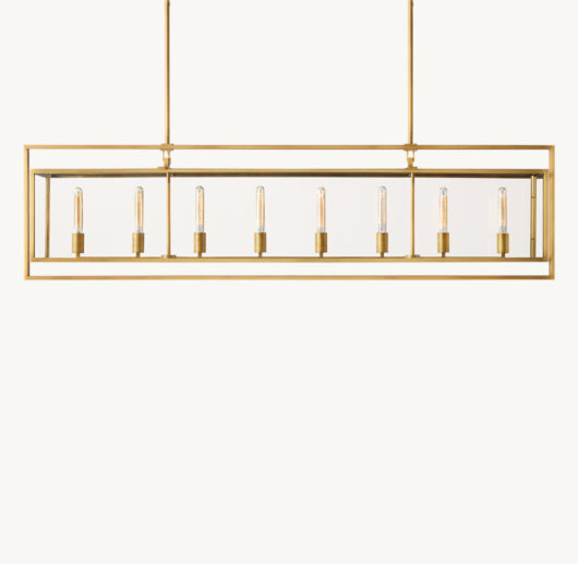 BECKMAN RECTANGULAR CHANDELIER 72"