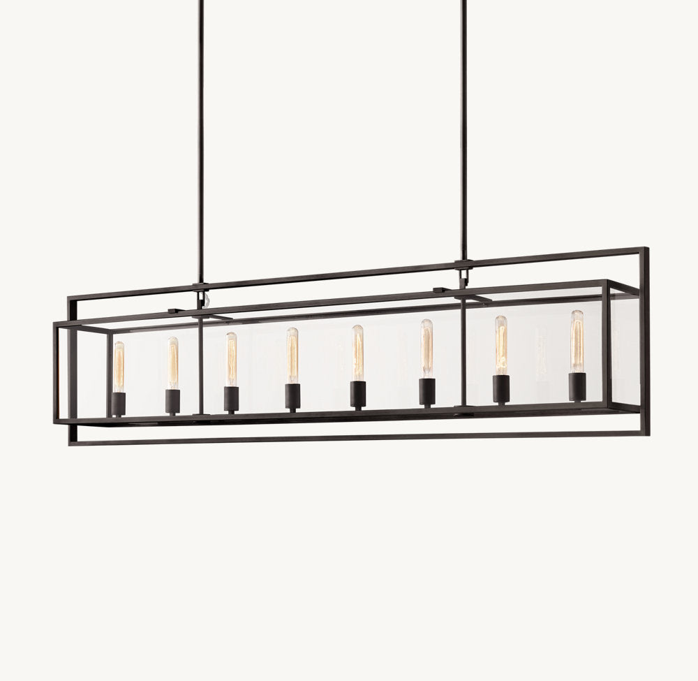 BECKMAN RECTANGULAR CHANDELIER 72"