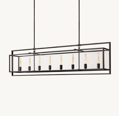 BECKMAN RECTANGULAR CHANDELIER 72"