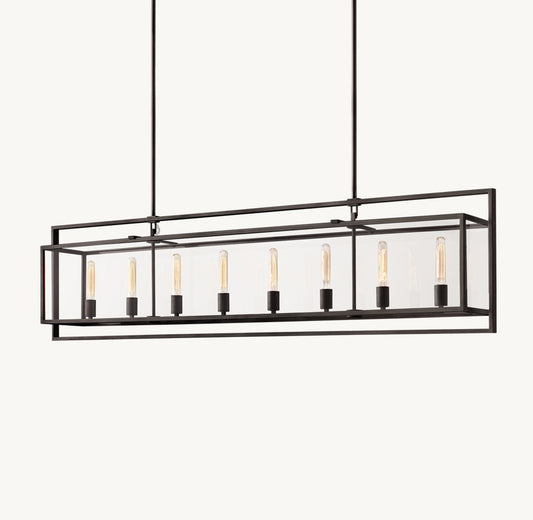 BECKMAN RECTANGULAR CHANDELIER 72"