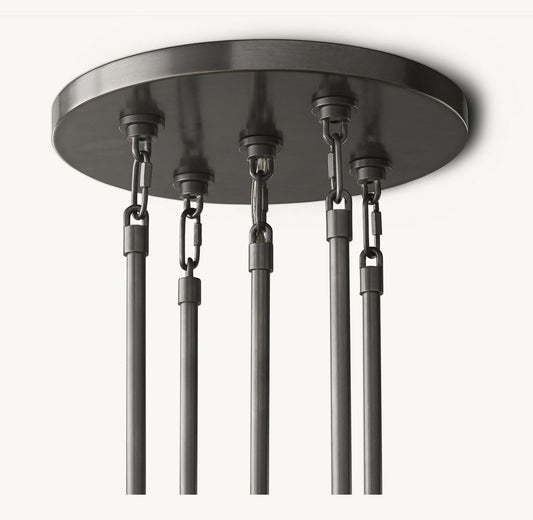 MARIGNAN TIERED ROUND CHANDELIER 60"