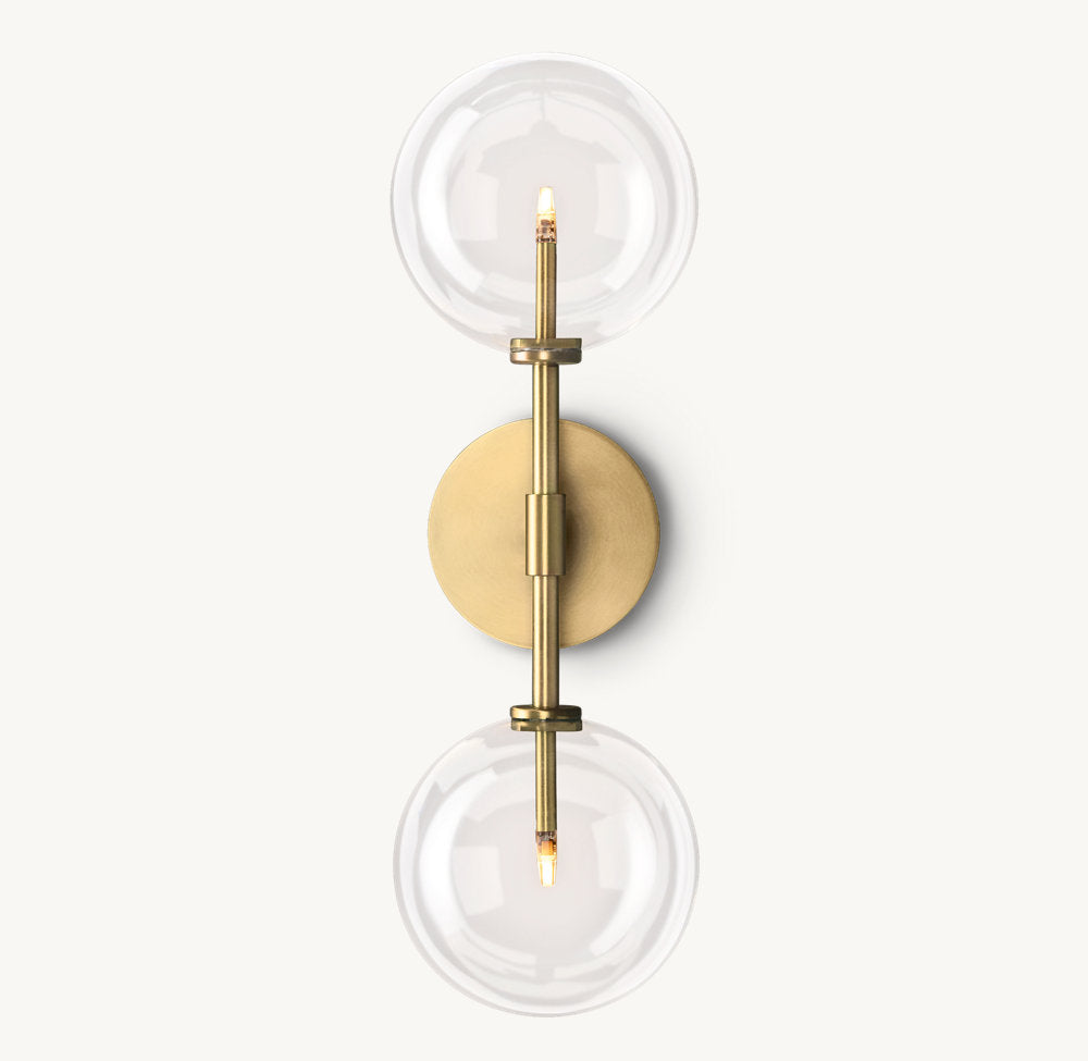 GLASS GLOBE LINEAR SCONCE