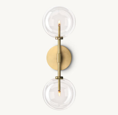 GLASS GLOBE LINEAR SCONCE