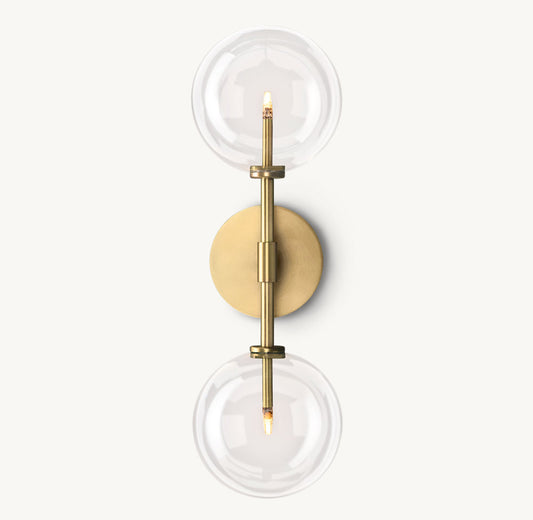 GLASS GLOBE LINEAR SCONCE