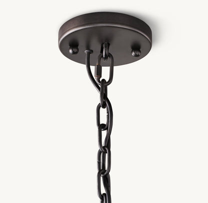HARLOW CALCITE ROUND CHANDELIER 31"
