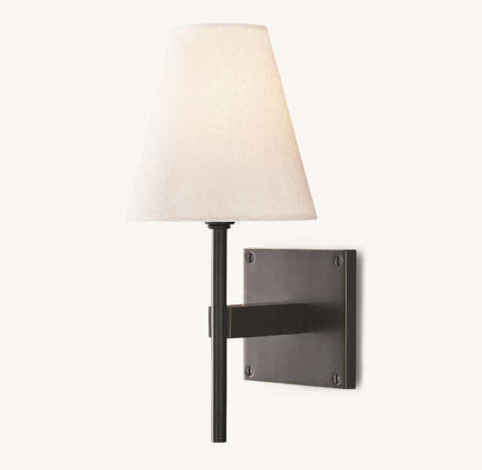 FULHAM LINEN SHADE SCONCE