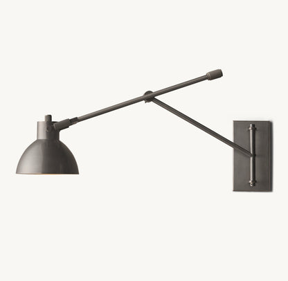 MACHINIST SWING-ARM TASK SCONCE