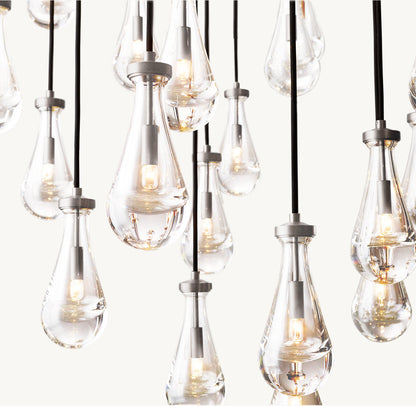 RAIN RECTANGULAR CHANDELIER 54"
