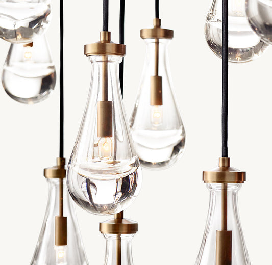 RAIN RECTANGULAR CHANDELIER 54"