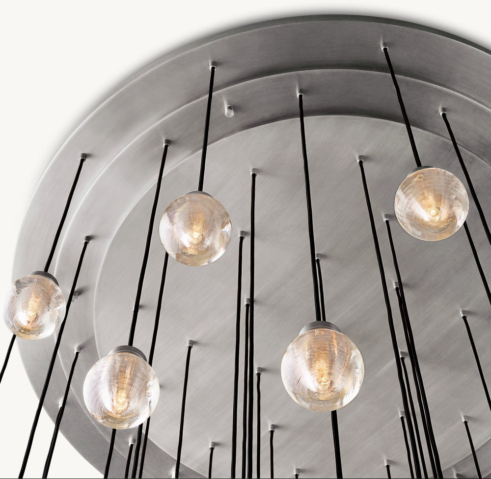 PEARL ROUND CHANDELIER 60"