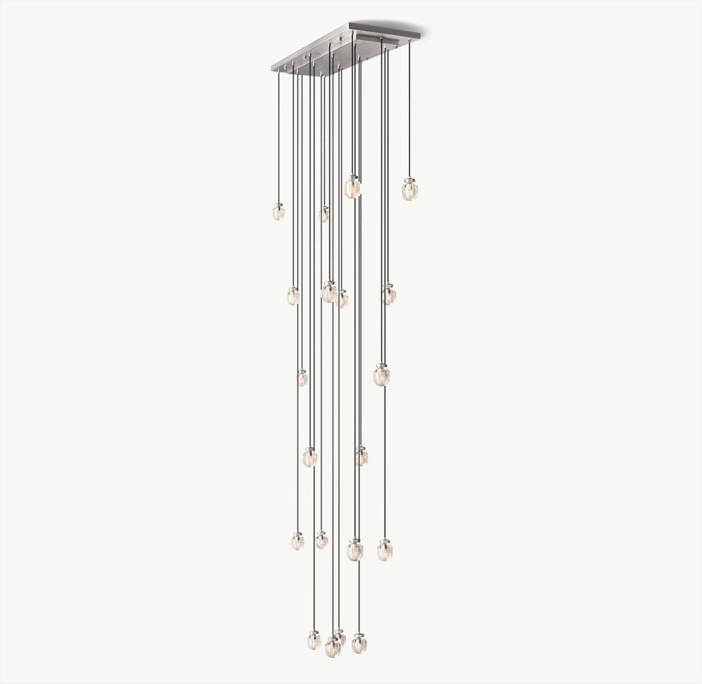 PEARL RECTANGULAR CHANDELIER 54"