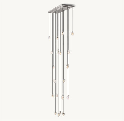 PEARL RECTANGULAR CHANDELIER 54"