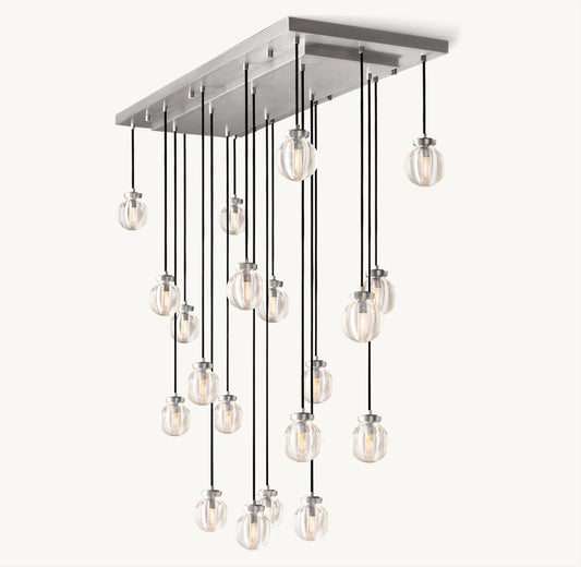 PEARL RECTANGULAR CHANDELIER 54"
