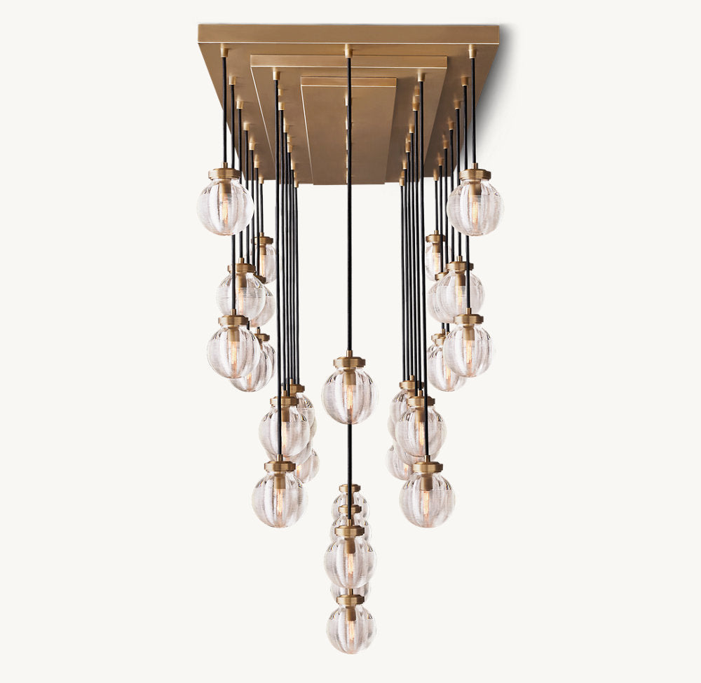 PEARL RECTANGULAR CHANDELIER 72"