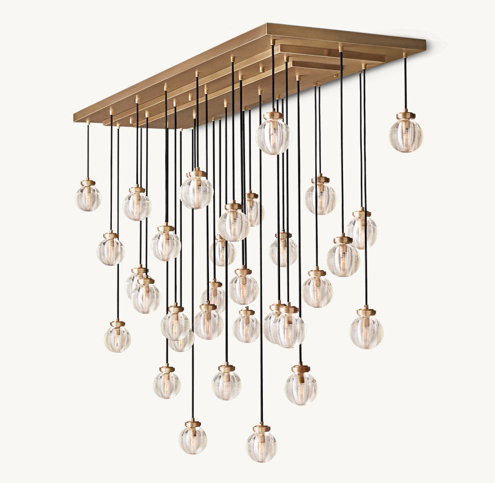 PEARL RECTANGULAR CHANDELIER 72"