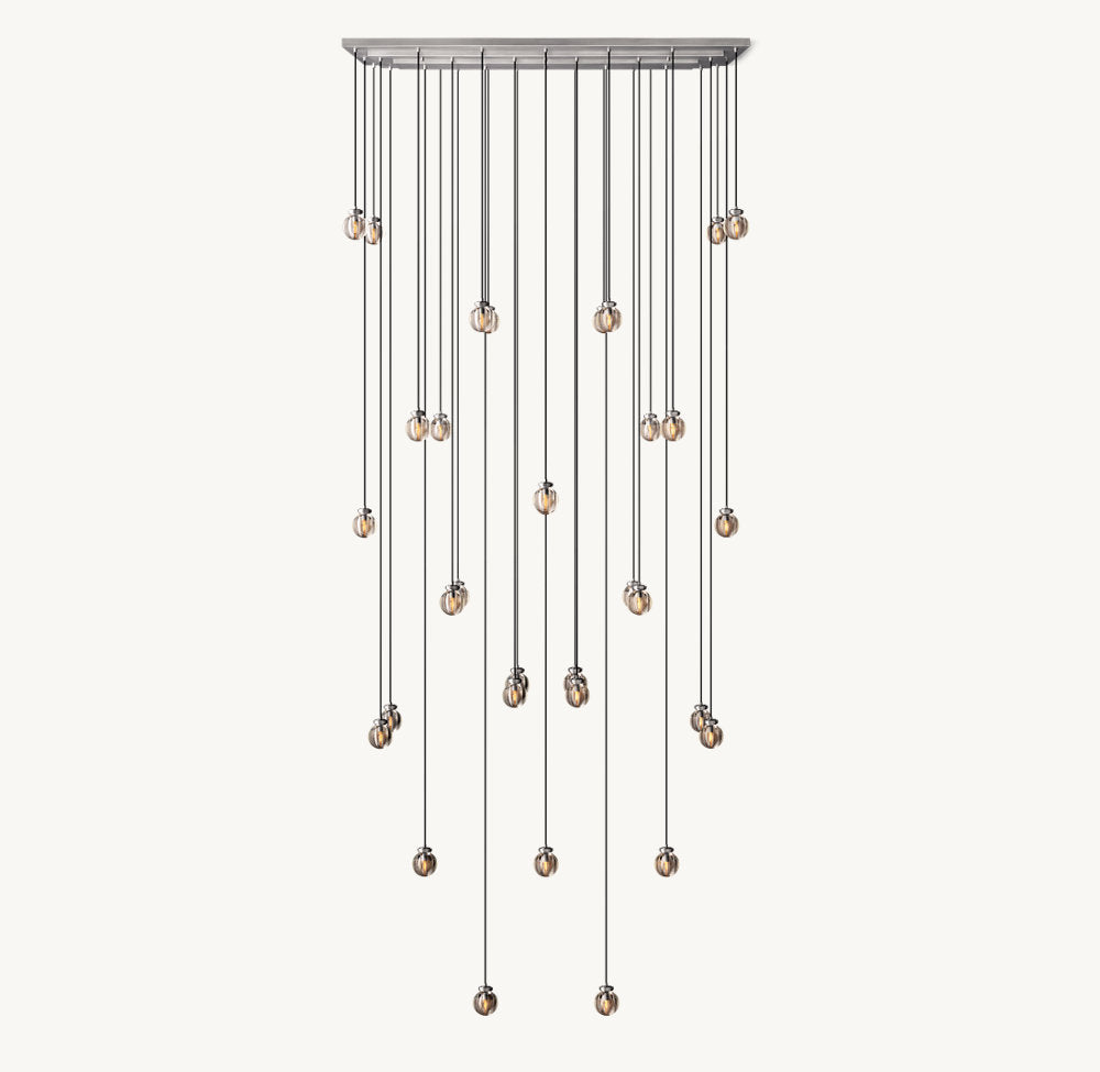 PEARL RECTANGULAR CHANDELIER 72"
