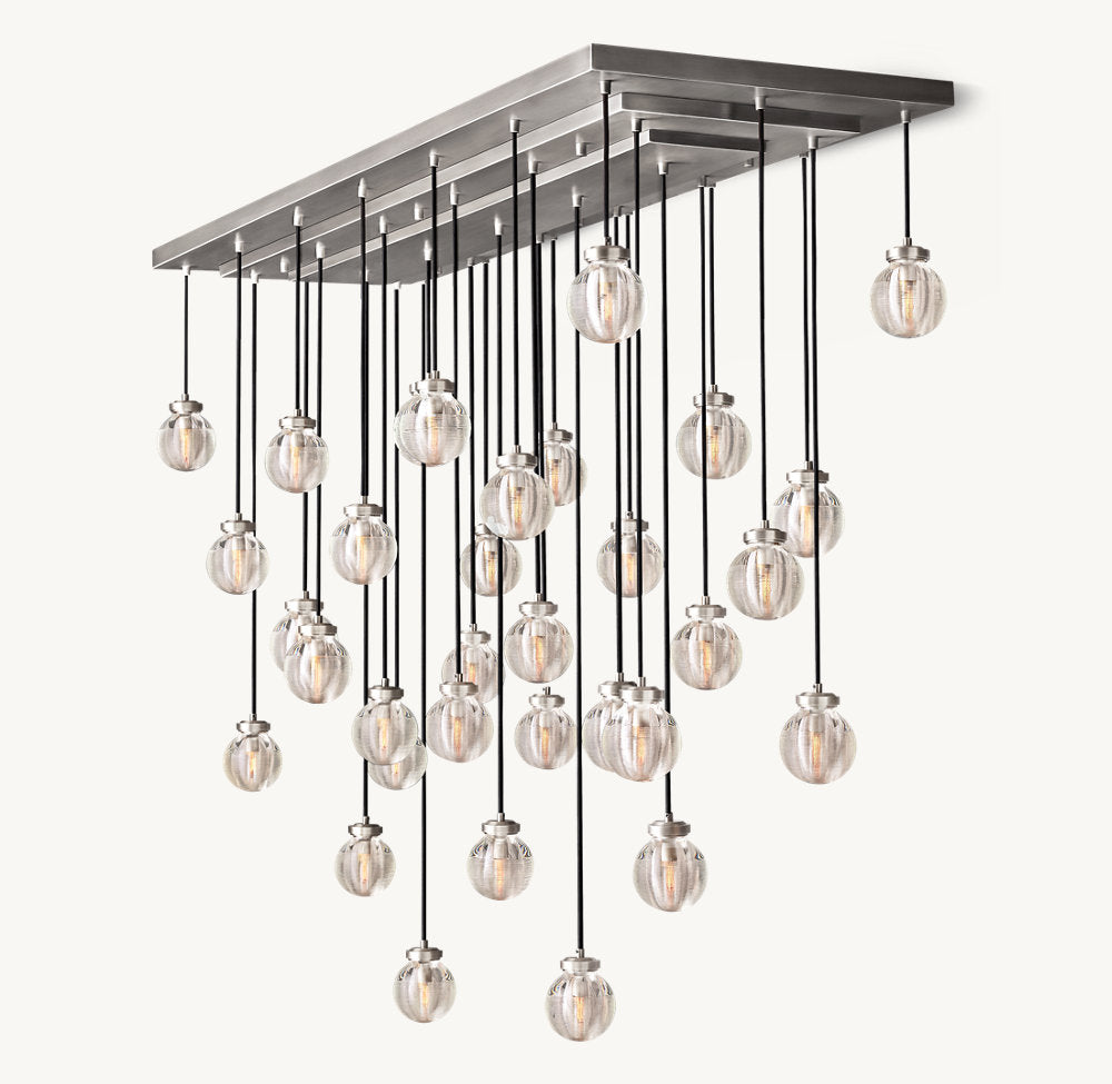 PEARL RECTANGULAR CHANDELIER 72"