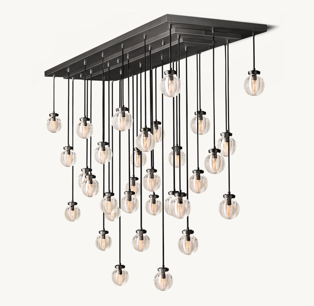 PEARL RECTANGULAR CHANDELIER 72"