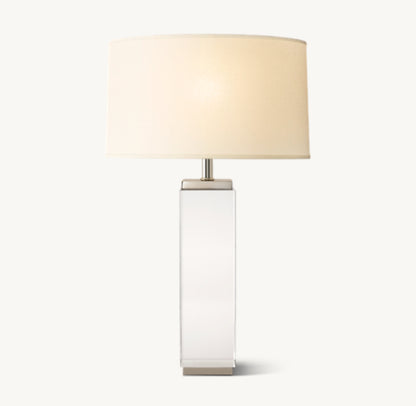 SQUARE COLUMN CRYSTAL TABLE LAMP