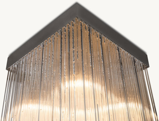 CASCADA SQUARE CHANDELIER 30"