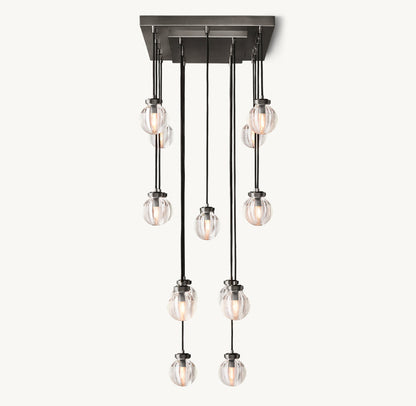 PEARL RECTANGULAR CHANDELIER 36"