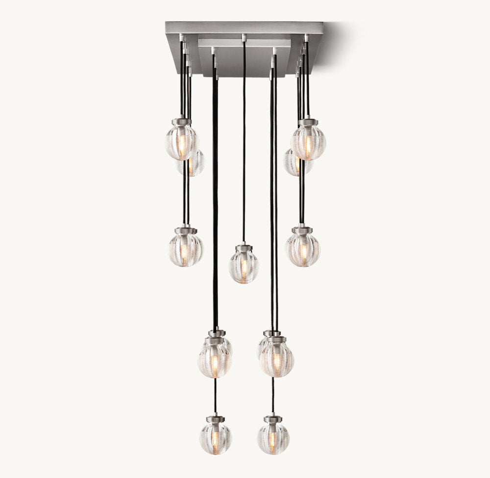 PEARL RECTANGULAR CHANDELIER 36"