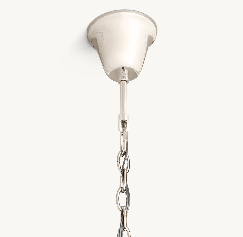 1920S ODEON ROUND CHANDELIER 20"