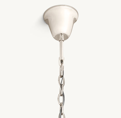 1920S ODEON ROUND CHANDELIER 20"