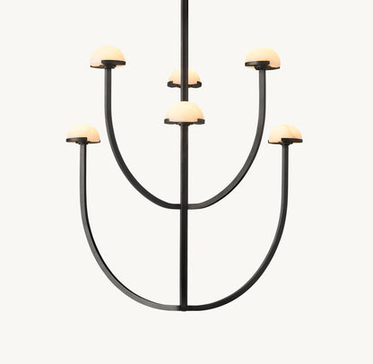 PEDRA ROUND CHANDELIER 32"