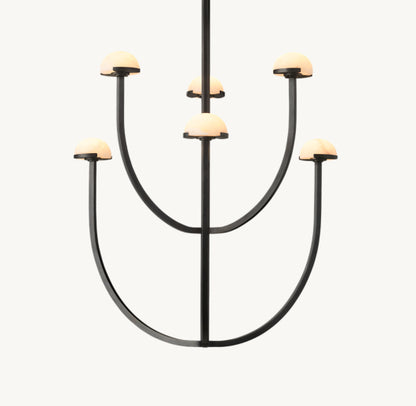 PEDRA ROUND CHANDELIER 32"