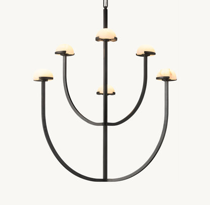 PEDRA ROUND CHANDELIER 32"
