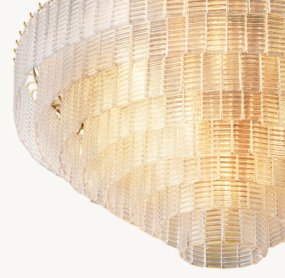 SIRENE CLEAR GLASS ROUND CHANDELIER 65"