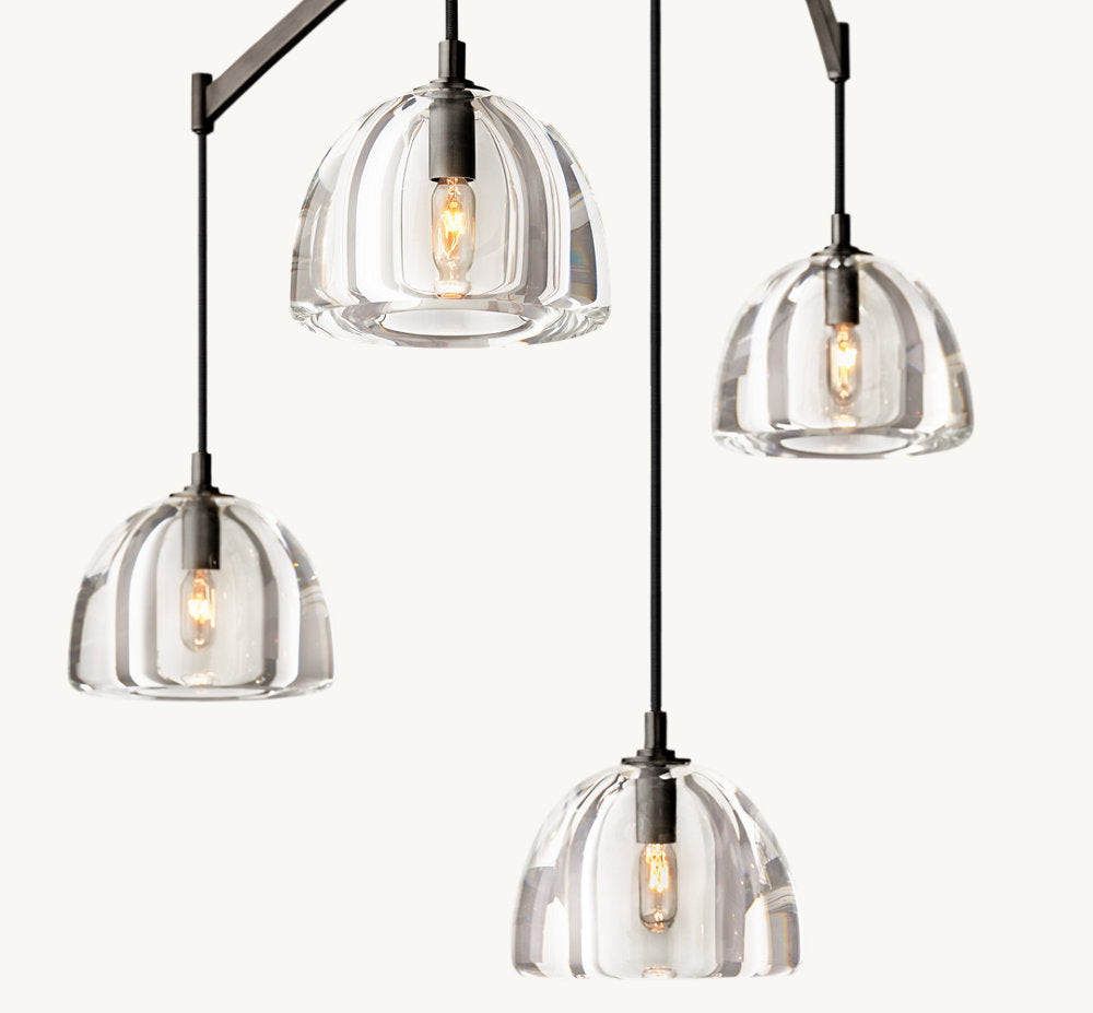 HEMISPHERE LINEAR CHANDELIER 72"