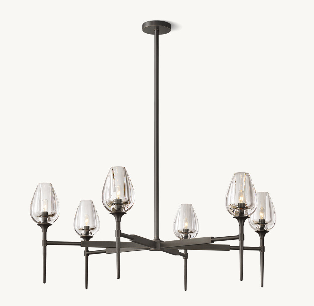 TULIP ROUND CHANDELIER 42"
