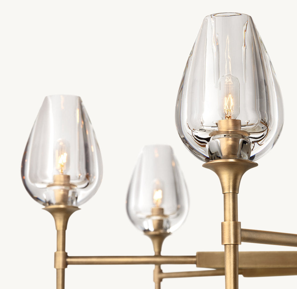 TULIP ROUND CHANDELIER 54"