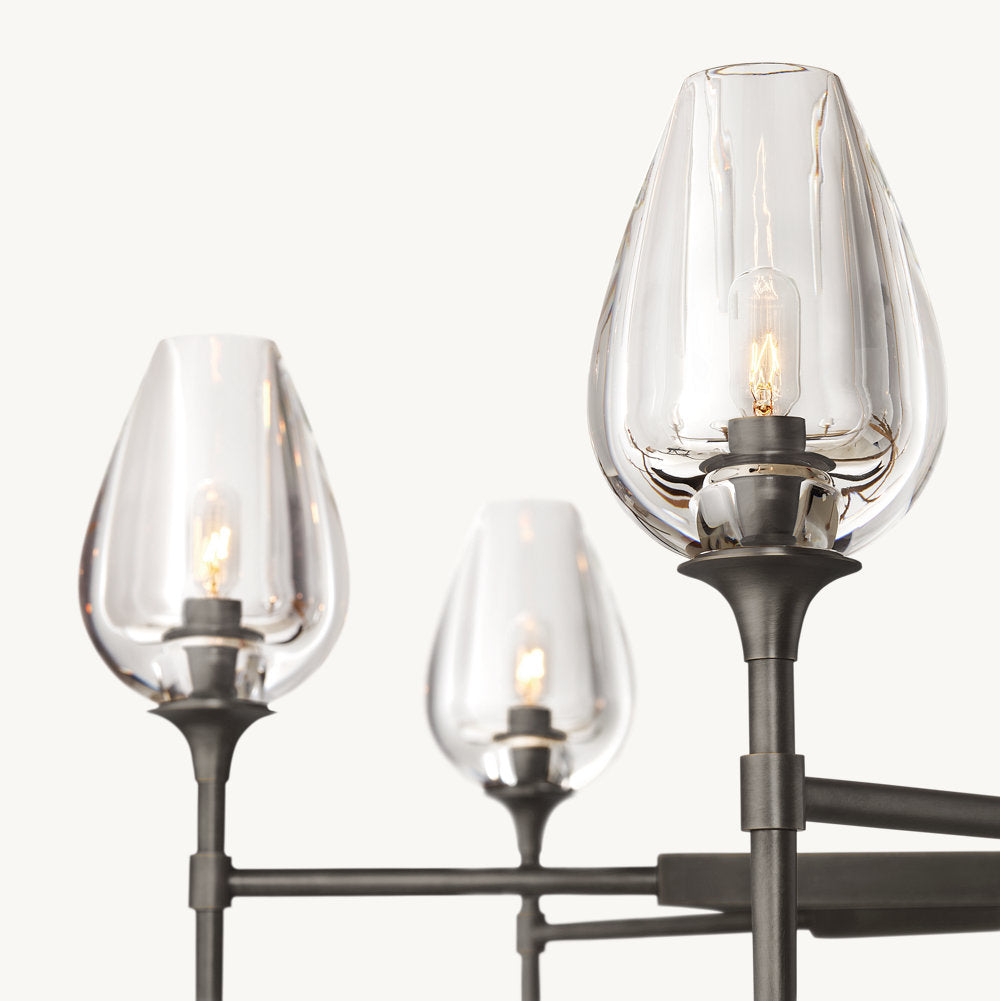 TULIP ROUND CHANDELIER 54"
