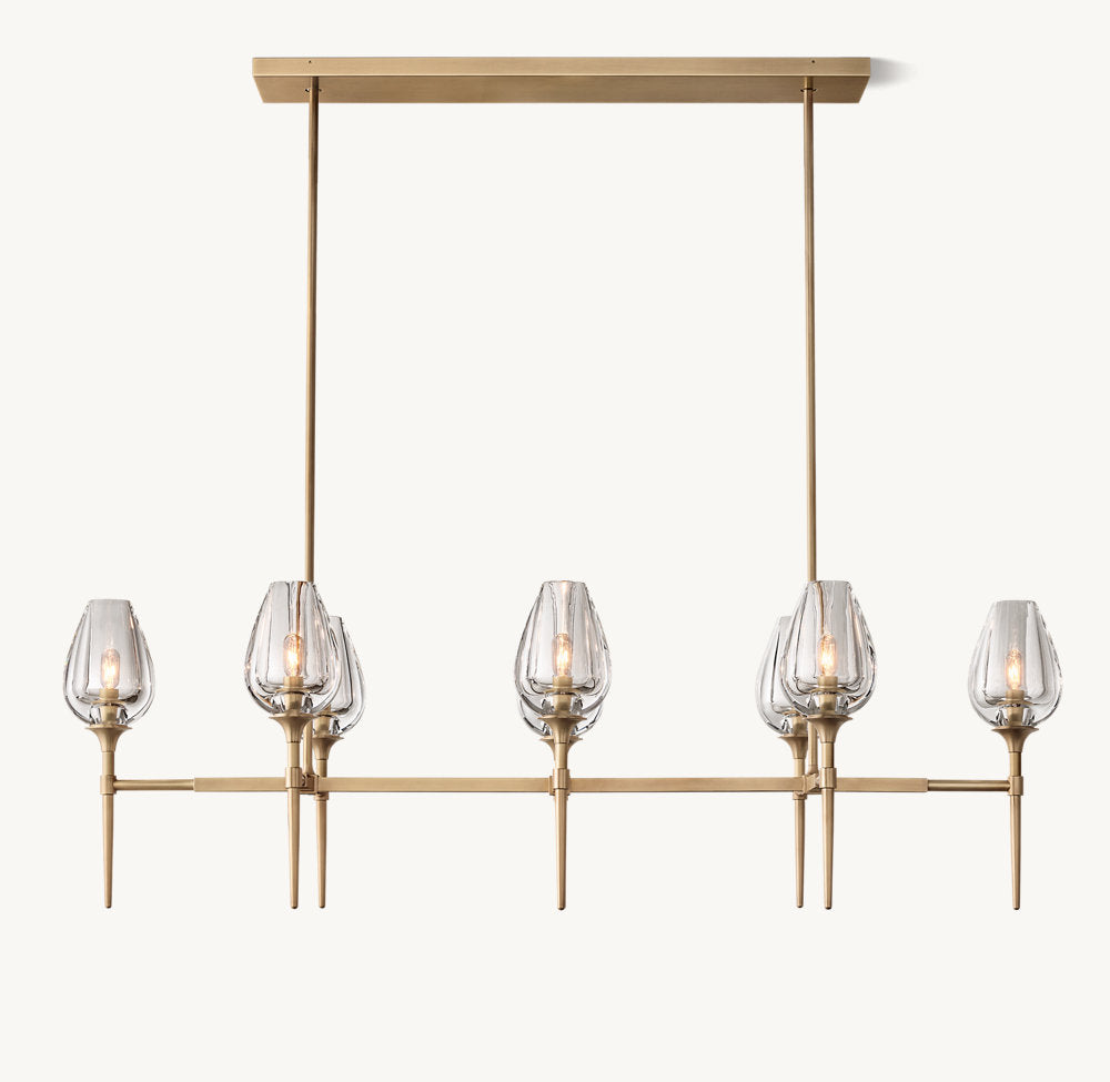 TULIP LINEAR CHANDELIER 52"