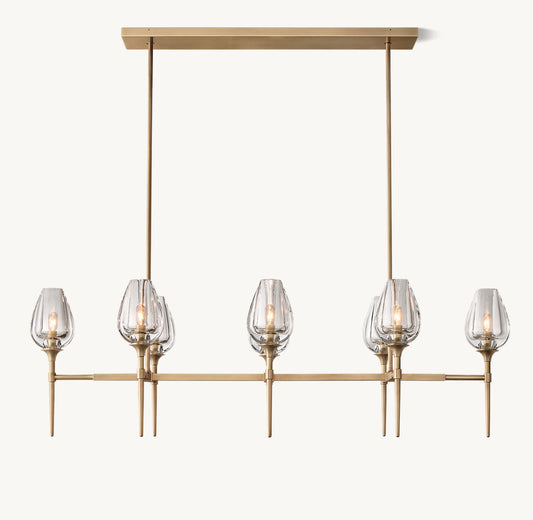 TULIP LINEAR CHANDELIER 52"