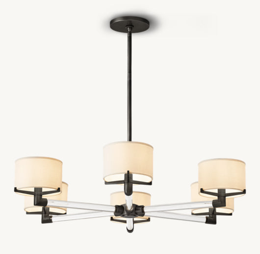 TRUMAN ROUND CHANDELIER 36"