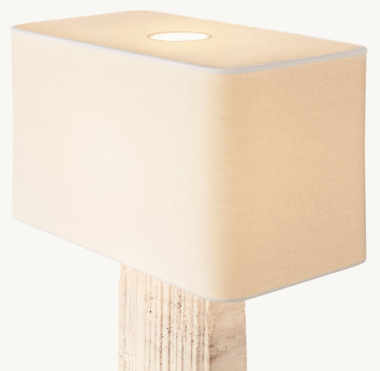 TALLADO CLASSICO TRAVERTINE CONVEX TABLE LAMP