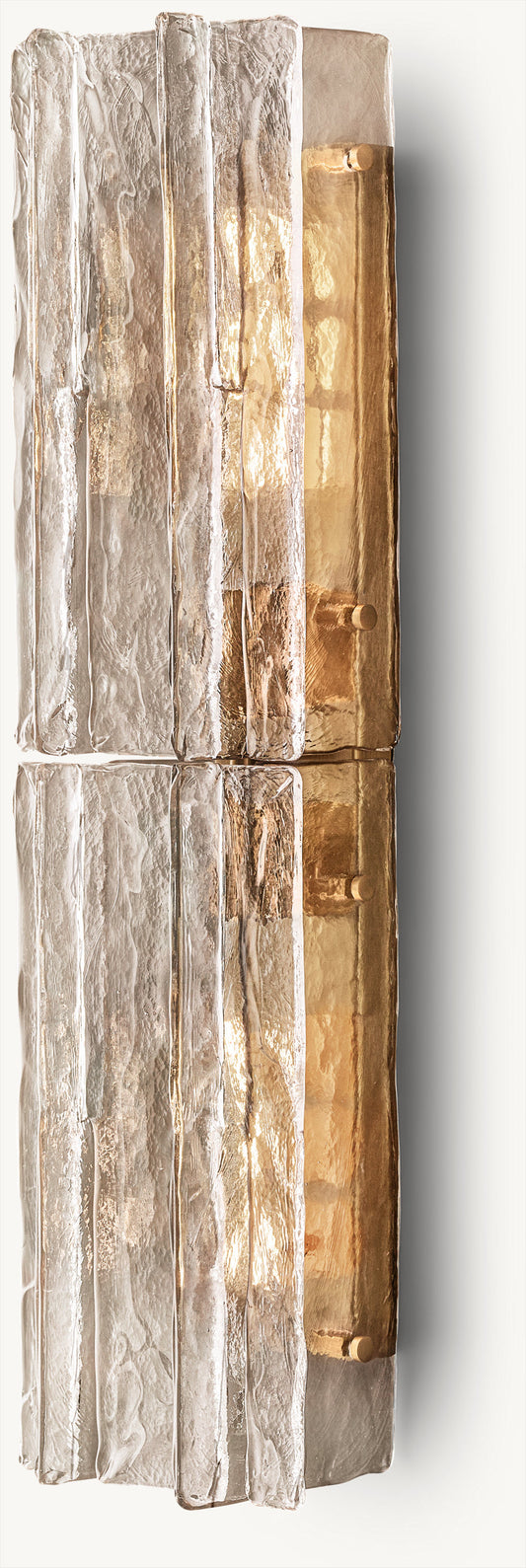 LATTICE SMOKE GLASS SCONCE